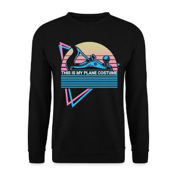 Drôle de charpentier Rétro Menuiserie - Sweat-shirt Unisexe - noir - Devant - Alina (178cm) & Michal (187cm)