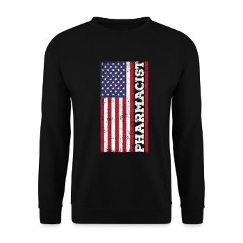 Pharmaciens patriotes, pharmaciens américains - Sweat-shirt Unisexe - noir - Devant - Alina (178cm) & Michal (187cm)