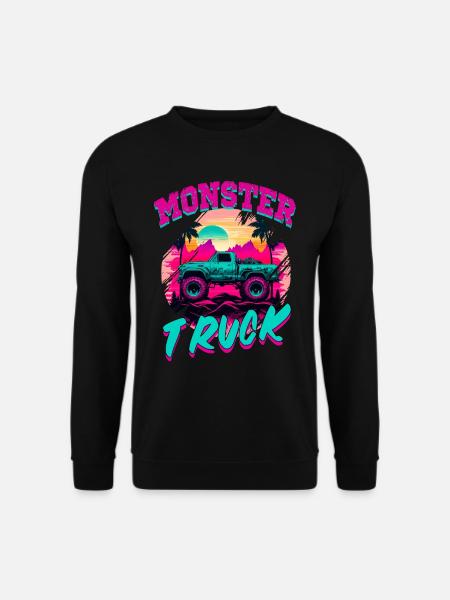 Monster Truck für Männer und Jungen - Unisex Pullover - Schwarz