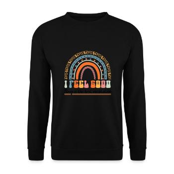 I Feel Good Sleep is the Best Meditation Night - Unisex Pullover - Schwarz - Vorne - Alina (178cm) & Michal (187cm)