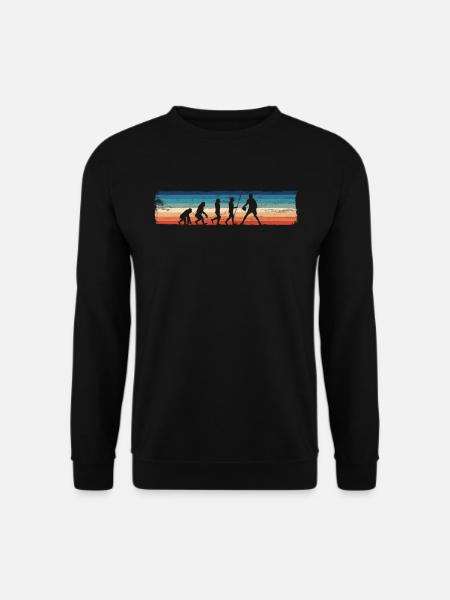 Evolution of Basketball - Retro - Unisex Pullover - Schwarz