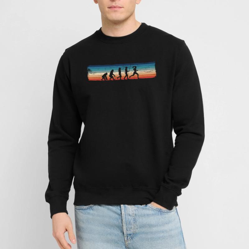 Retro Running Evolution – Plus drôle Sweat-shirt Unisexe