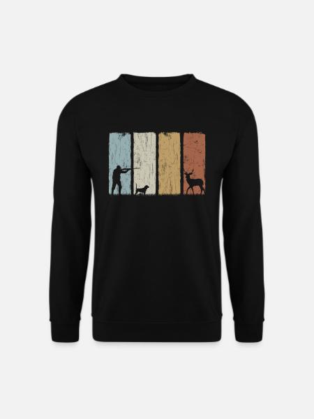 Hunter Hunting Deer Huntsman - Unisex Sweatshirt - black