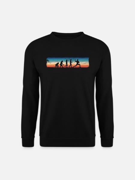 Evolution of Baseball — - Unisex Sweatshirt - black
