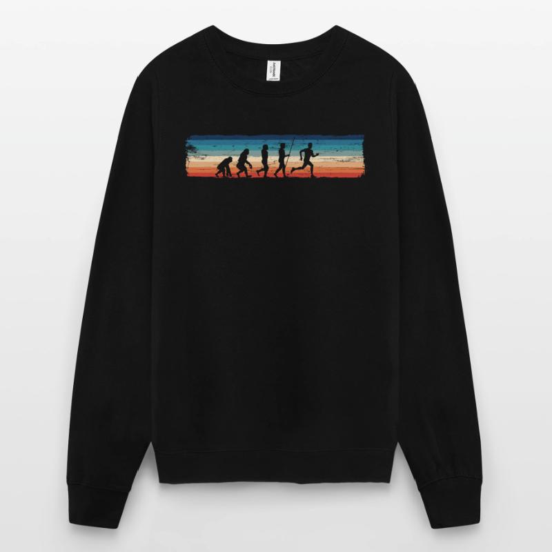 Retro Jogger Runner Evolution – Lustiger Unisex Pullover