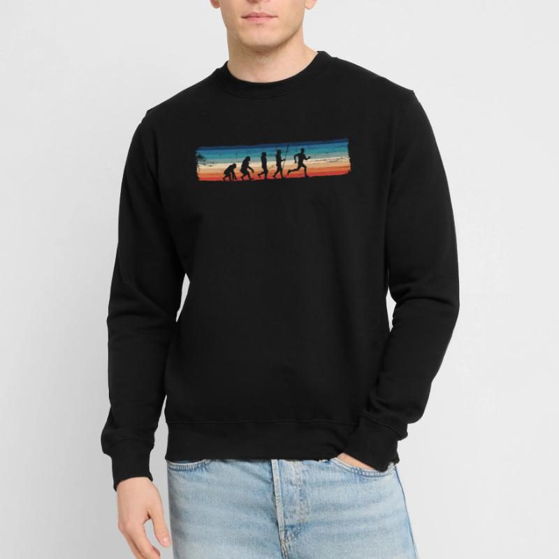 Retro Jogger Runner Evolution – Lustiger Unisex Pullover