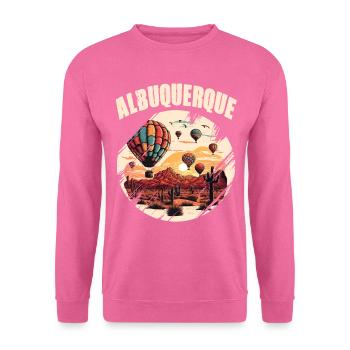 Albuquerque New Mexico Heißluftballon - Unisex Pullover - Pink - Vorne