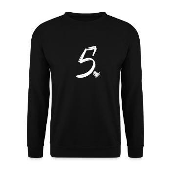 5th Birthday Sweet Kids BDay 5th - Unisex Sweatshirt - black - Front - Alina (178cm) & Michal (187cm)