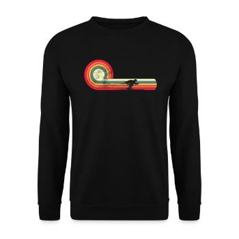 Ski- / Ski- / Ski- / Winterurlaub, - Unisex Pullover - Schwarz - Vorne - Alina (178cm) & Michal (187cm)