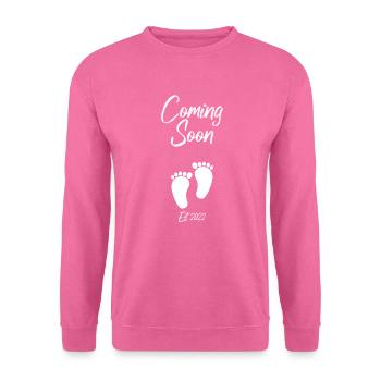 Coming Soon Schwangerschaft Ankündigung - Unisex Pullover - Pink - Vorne