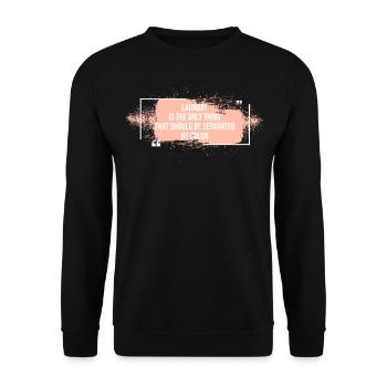Laundry color separated Equality unit - Unisex Sweatshirt - black - Front - Alina (178cm) & Michal (187cm)