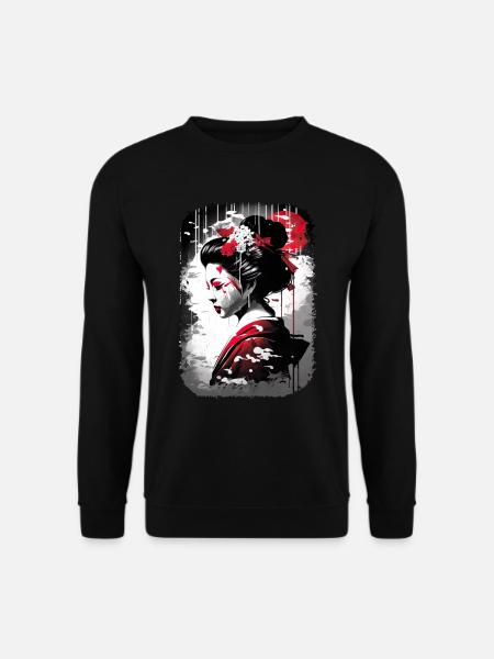 Japan Tradition Japanisch Kultur Frau - Unisex Pullover - Schwarz
