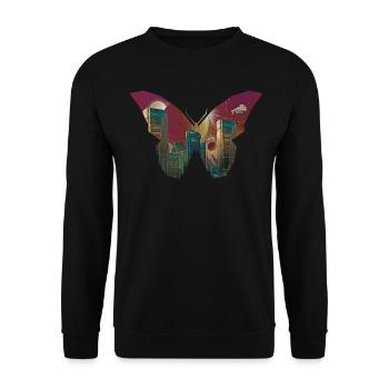 Atom Punk Esthétique Vaporwave Futuriste Schmette - Sweat-shirt Unisexe - noir - Devant - Alina (178cm) & Michal (187cm)