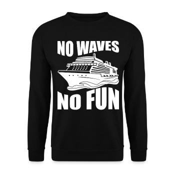 Drôle de bateau de croisière - Sweat-shirt Unisexe - noir - Devant - Alina (178cm) & Michal (187cm)