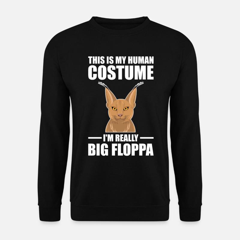 Großer Floppa-Karakal - Unisex Pullover - Schwarz