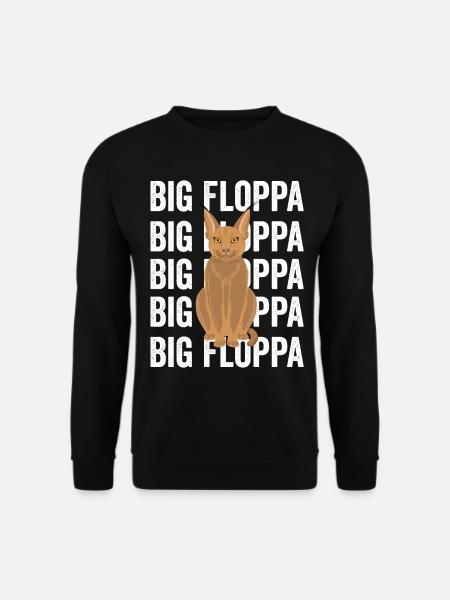 Big Floppa Caracal Cat Meme - Unisex Sweatshirt - black