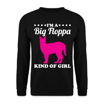 Big Floppa Caracal Cat Meme - Unisex Sweatshirt - black - Front - Alina (178cm) & Michal (187cm)
