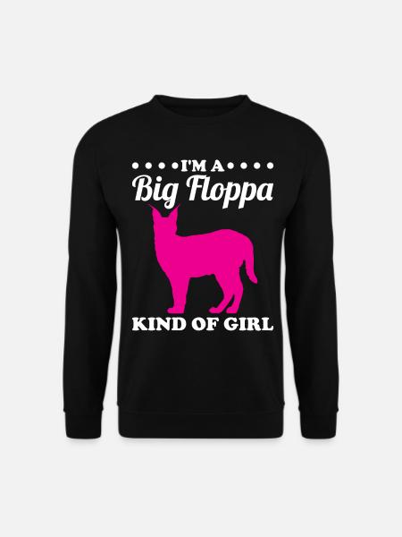 Big Floppa Caracal Cat Meme - Sweat-shirt Unisexe - noir