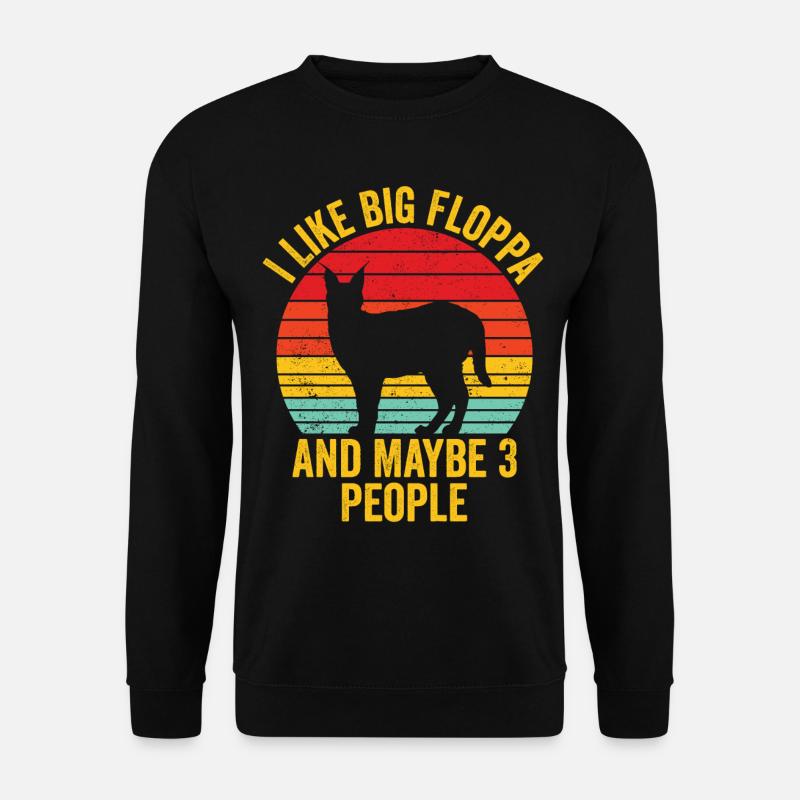 Great Floppa Caracal - Unisex Sweatshirt - black