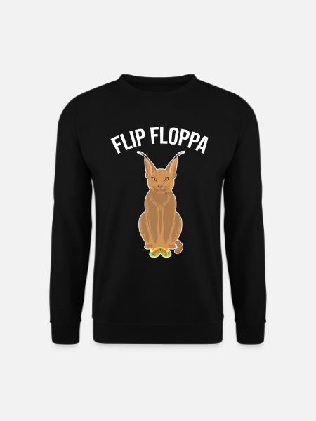 Big Floppa Caracal Cat Meme - Unisex Sweatshirt - black