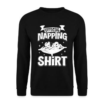 Chemise de nuit dalmate officielle - Sweat-shirt Unisexe - noir - Devant - Alina (178cm) & Michal (187cm)