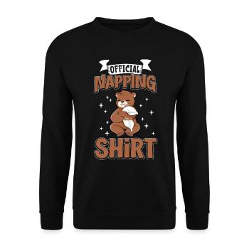 Chemise de sommeil officielle Bear - Sweat-shirt Unisexe - noir - Devant - Alina (178cm) & Michal (187cm)