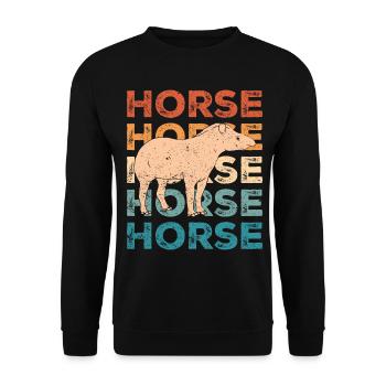 Ex Mormon Tapir Cheval LDS Rétro Exmo - Sweat-shirt Unisexe - noir - Devant - Alina (178cm) & Michal (187cm)