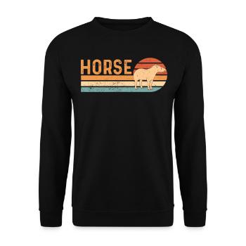 Ex Mormon Tapir Cheval LDS Rétro Exmo - Sweat-shirt Unisexe - noir - Devant - Alina (178cm) & Michal (187cm)
