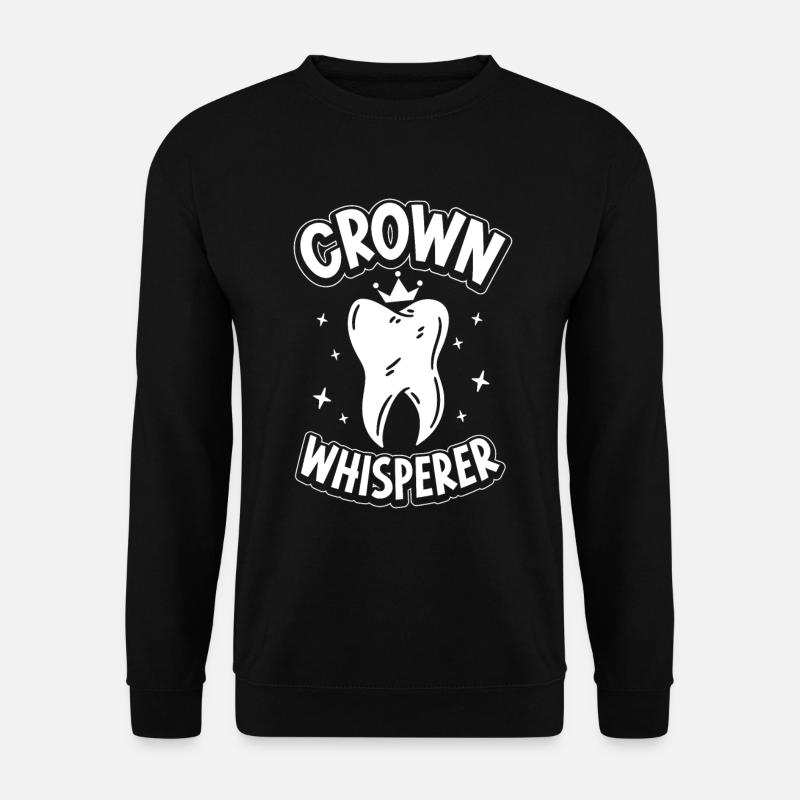 Kronenflüsterer - Zahntechniker - Unisex Pullover - Schwarz