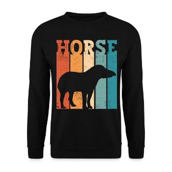 Ex Mormon Tapir Cheval LDS Rétro Exmo - Sweat-shirt Unisexe - noir - Devant - Alina (178cm) & Michal (187cm)