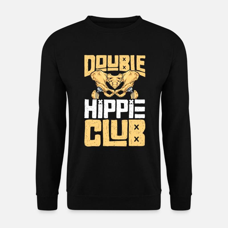 Zwei neue Hüftgelenke - Hüft OP - Unisex Pullover - Schwarz