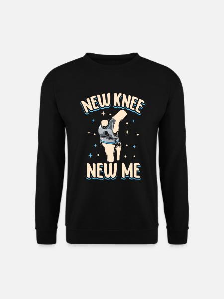 Neues Knie neues Ich - Knie Titan - Unisex Pullover - Schwarz