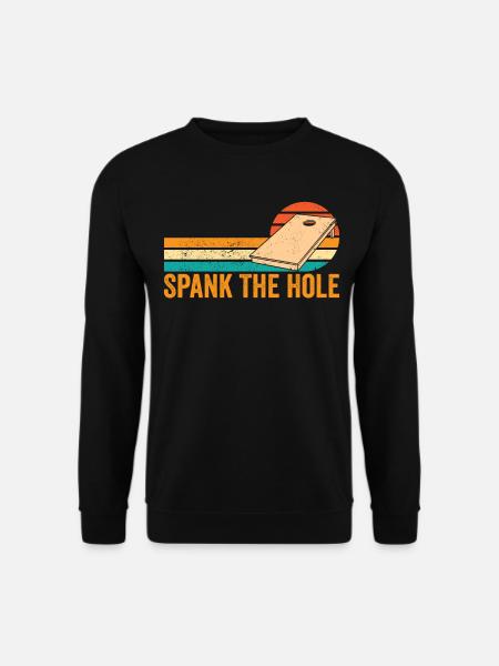 Lustiges Cornhole Corn Hole Retro - Unisex Pullover - Schwarz