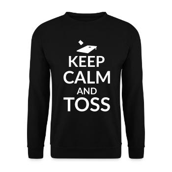 Funny Cornhole Corn Hole - Unisex Sweatshirt - black - Front - Alina (178cm) & Michal (187cm)