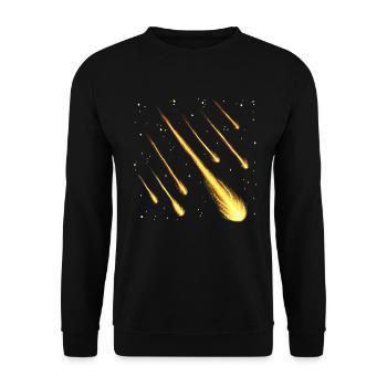 Shooting stars - Unisex Sweatshirt - black - Front - Alina (178cm) & Michal (187cm)