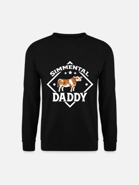 Simmental Daddy - Simmental Rind - Unisex Pullover - Schwarz