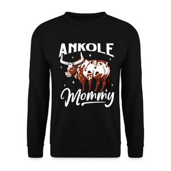 Ankole Mommy - Ankole Boeuf - Sweat-shirt Unisexe - noir - Devant - Alina (178cm) & Michal (187cm)