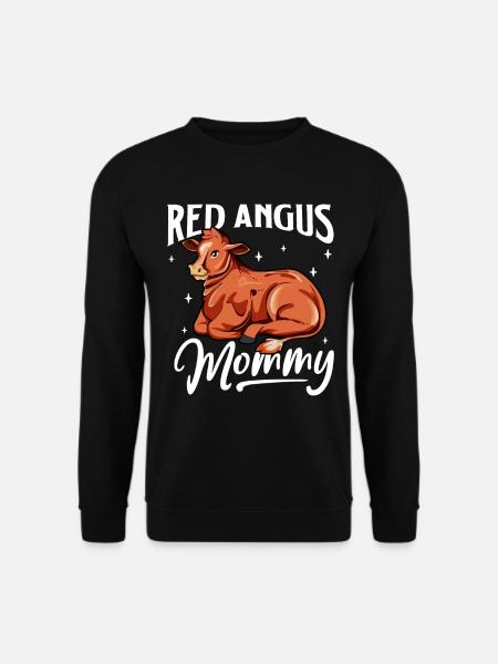 Red Angus Mommy - Red Angus Rind - Unisex Pullover - Schwarz