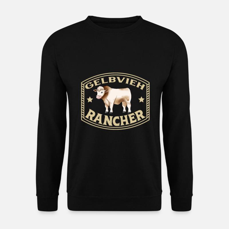 Frankenvieh Rind - Gelbvieh Rancher - Unisex Sweatshirt - black