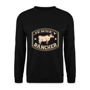 Jersey Beef - Jersey Rancher - Unisex Sweatshirt - black - Front - Alina (178cm) & Michal (187cm)