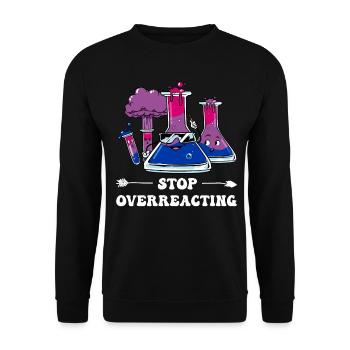 Bi Pride Bisexual Flag Chimie subtile - Sweat-shirt Unisexe - noir - Devant - Alina (178cm) & Michal (187cm)