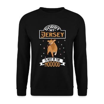 Not in the mood - Jersey - Unisex Sweatshirt - black - Front - Alina (178cm) & Michal (187cm)