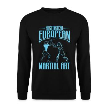 Sword fighting - HEMA - Unisex Sweatshirt - black - Front - Alina (178cm) & Michal (187cm)