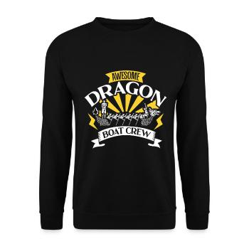 Fantastische Drachenboot Crew - Unisex Pullover - Schwarz - Vorne - Alina (178cm) & Michal (187cm)