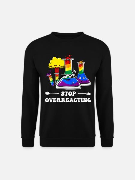 Gay Pride Regenbogenflagge Wissenschaftslehrer - Unisex Pullover - Schwarz