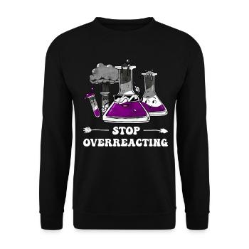 Asexual Pride Ace Flag Science Teacher - Sweat-shirt Unisexe - noir - Devant - Alina (178cm) & Michal (187cm)