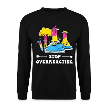 Pansexueller Stolz Pan Flag Wissenschaftslehrer - Unisex Pullover - Schwarz - Vorne - Alina (178cm) & Michal (187cm)