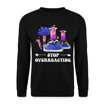 Gender Fluid Pride Flag Chemistry Teacher - Unisex Sweatshirt - black - Front - Alina (178cm) & Michal (187cm)