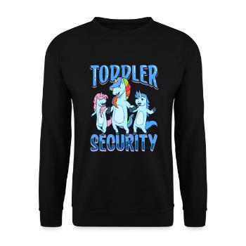 Sécurité des tout-petits - Baby-sitter - Sweat-shirt Unisexe - noir - Devant - Alina (178cm) & Michal (187cm)
