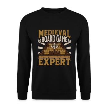 Expert en jeux de société historiques - Hnefatafl - Sweat-shirt Unisexe - noir - Devant - Alina (178cm) & Michal (187cm)